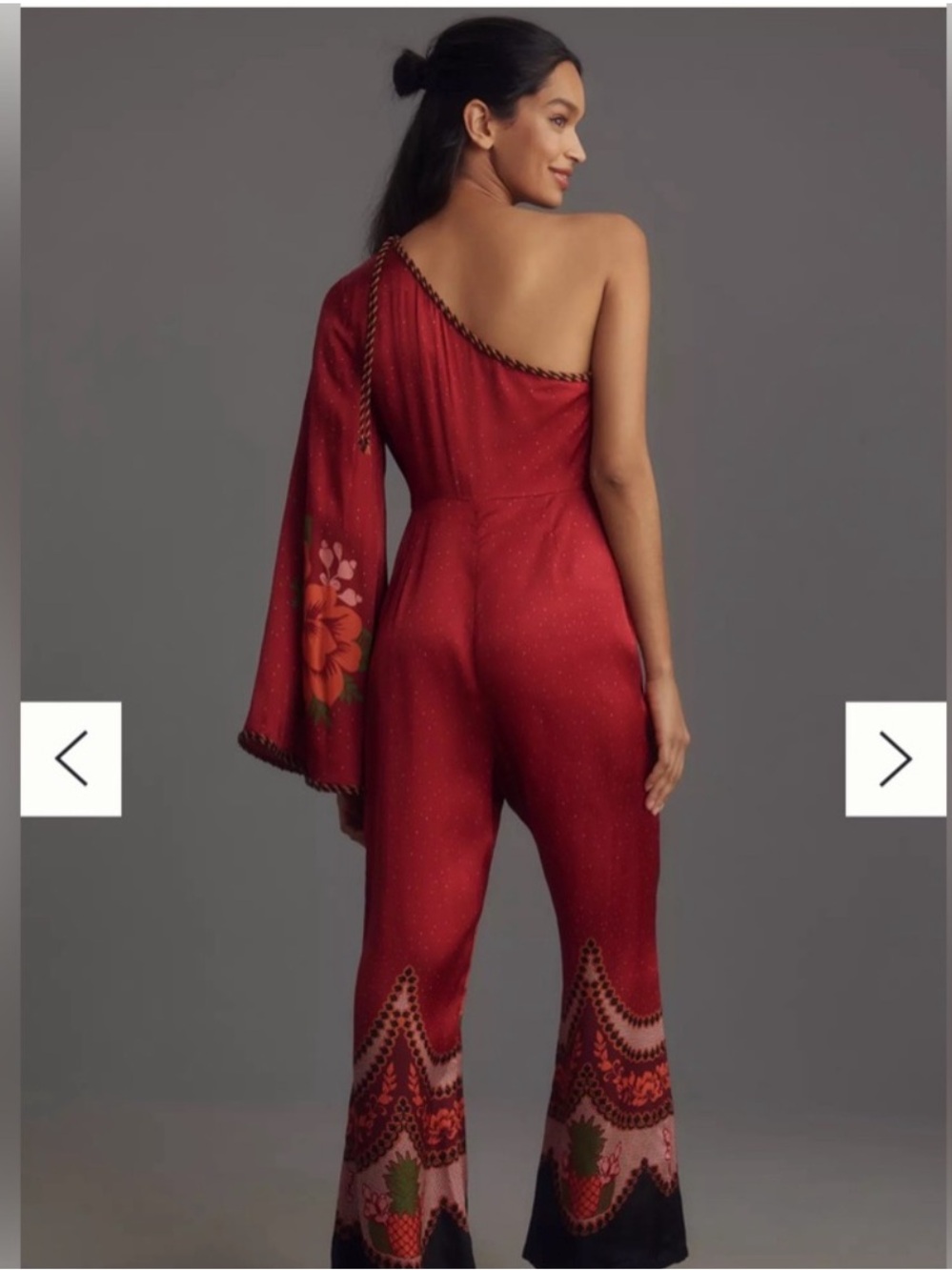 Farm Rio One-Shoulder Jumpsuit, M, new - Picture 2 of 3